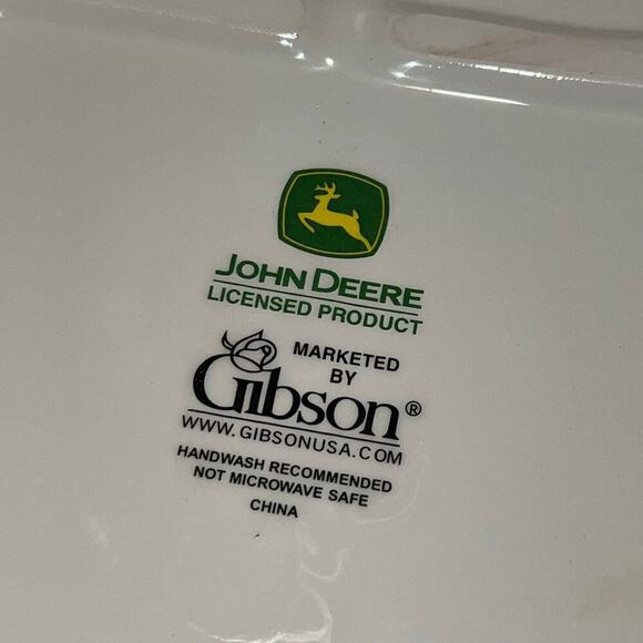 John Deere Tractor Ceramic Gibson Cookie Jar 2000 Collector Item Farm Barn Yard - Picture 11 of 11